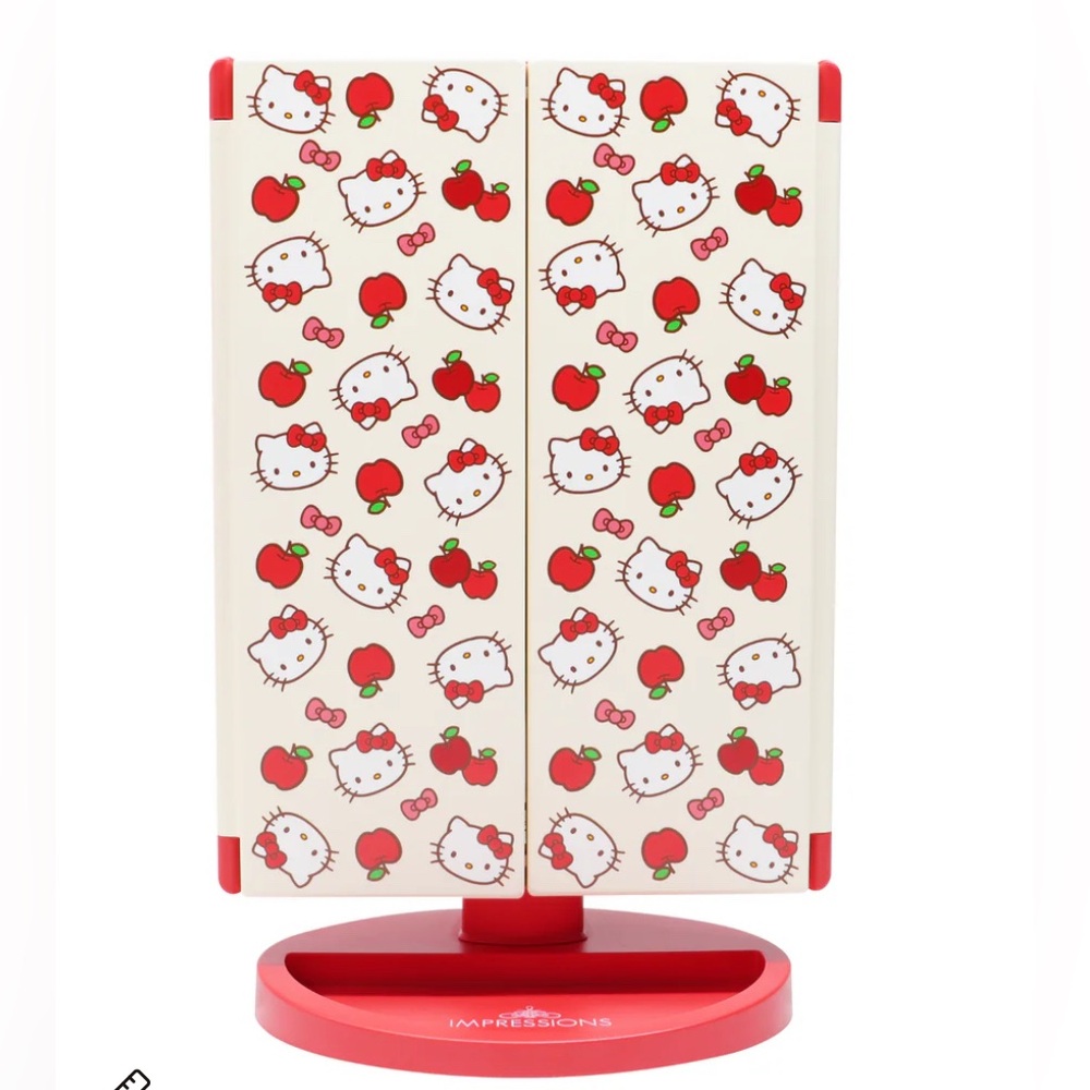 Hello Kitty Apples Trifold LED Makeup Mirror